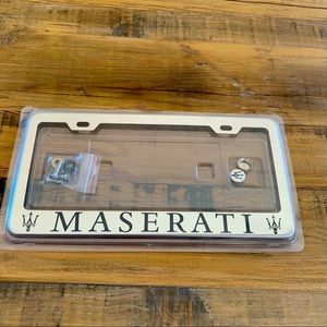 Maserati License Plate Holder NWOT